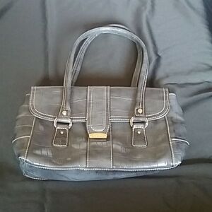 Liz Claiborne vintage bag grayish blue